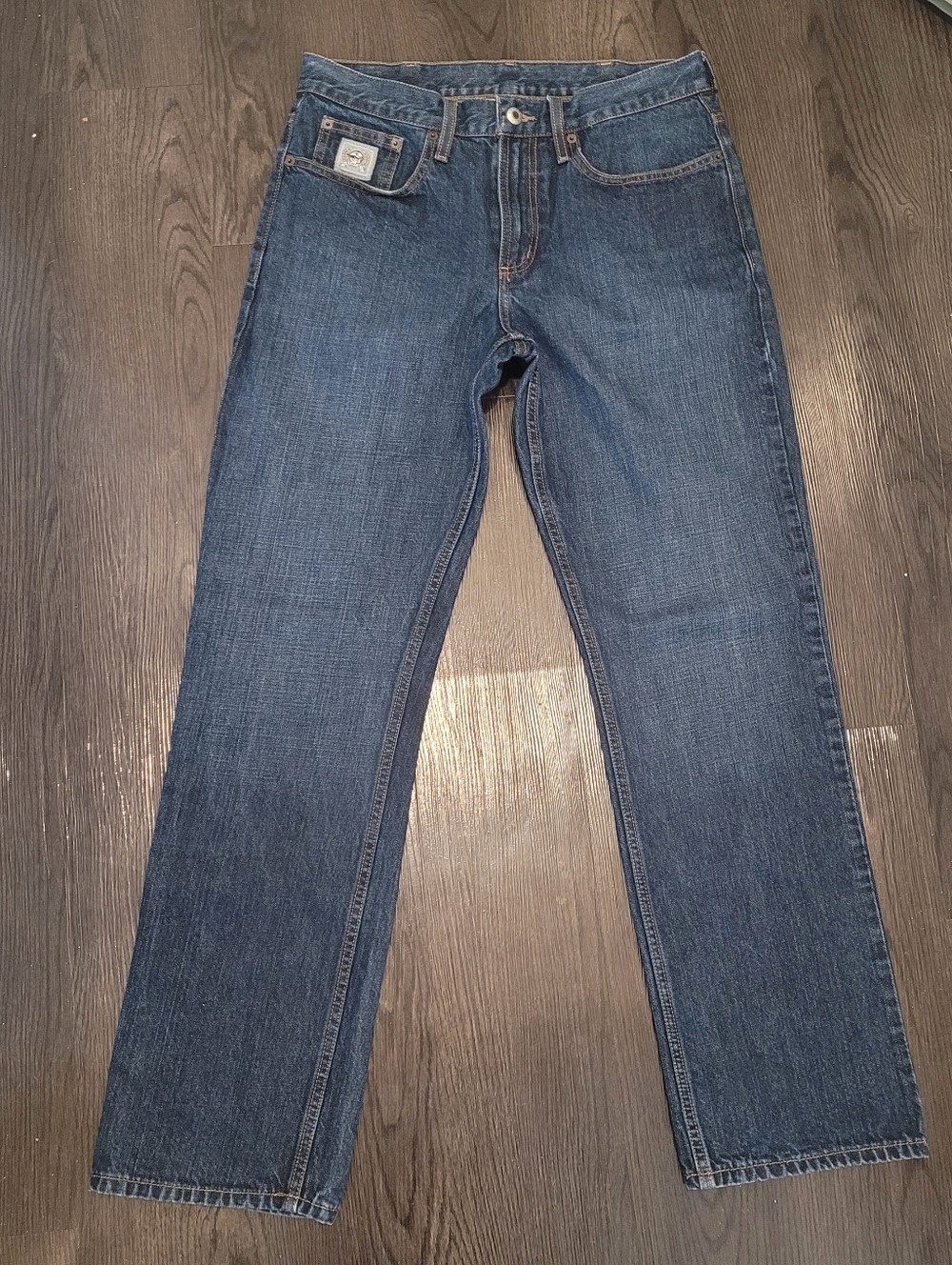 Cinch Silver Label Jeans Men's 31x32 Slim Fit Straight Leg Dark Stonewash